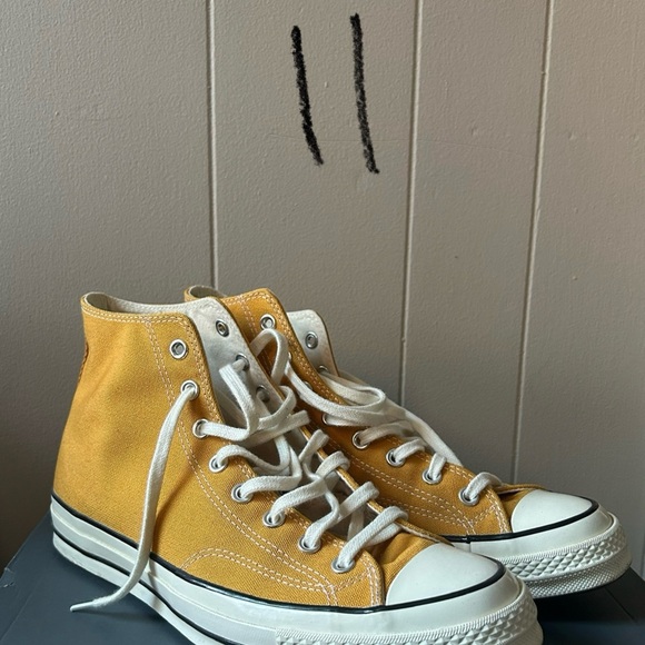 Yellow High-Top Chucks - Picture 1 of 1